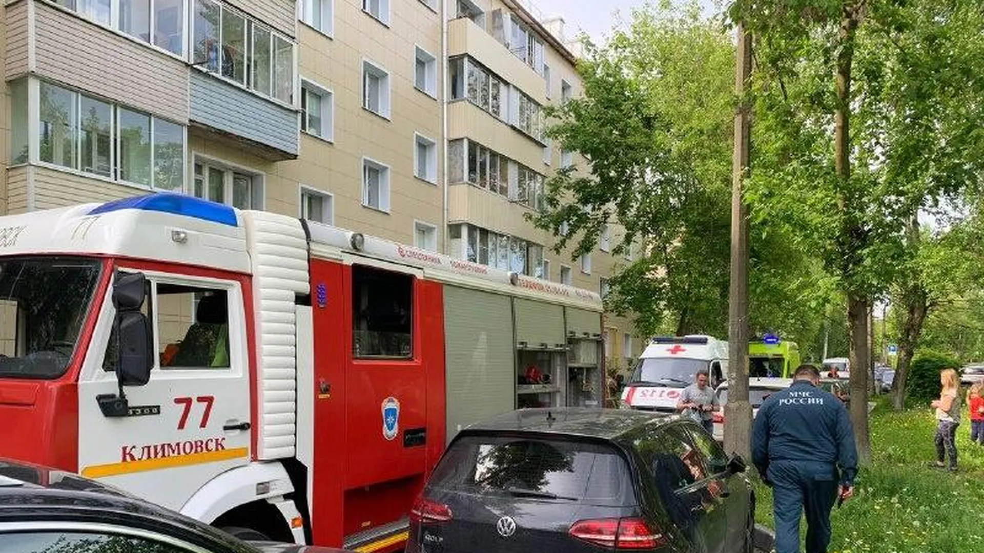 Квартира сгорела в микрорайоне Климовск из‑за оставленного чайника на плите  | РИАМО в Подольске