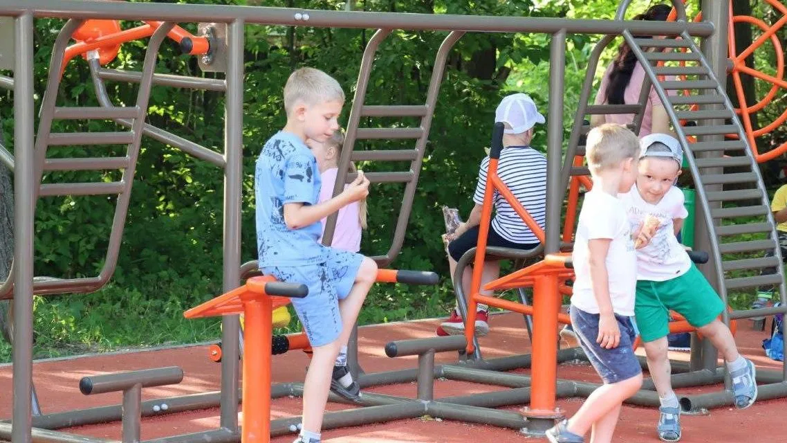 Современную детскую площадку открыли в деревне Дубнево округа Ступино