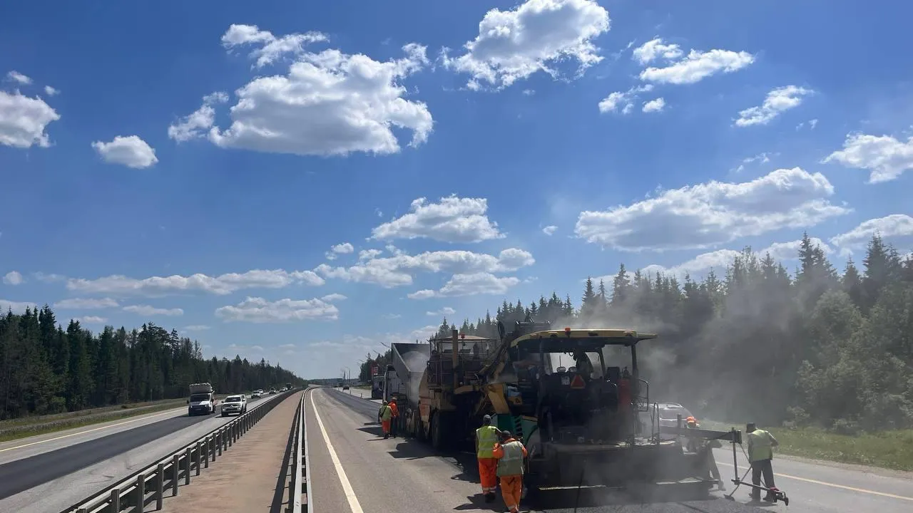 В Подмосковье обновят 25 км покрытия на трассе М-9 «Балтия»