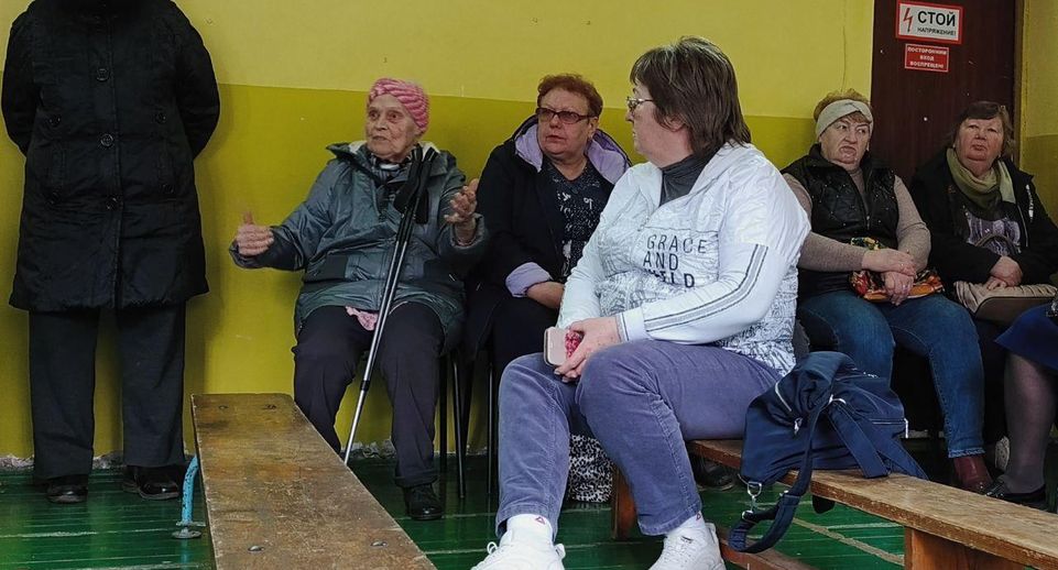 В округе Солнечногорск состоялась встреча жителей поселка Санаторий ВМФ