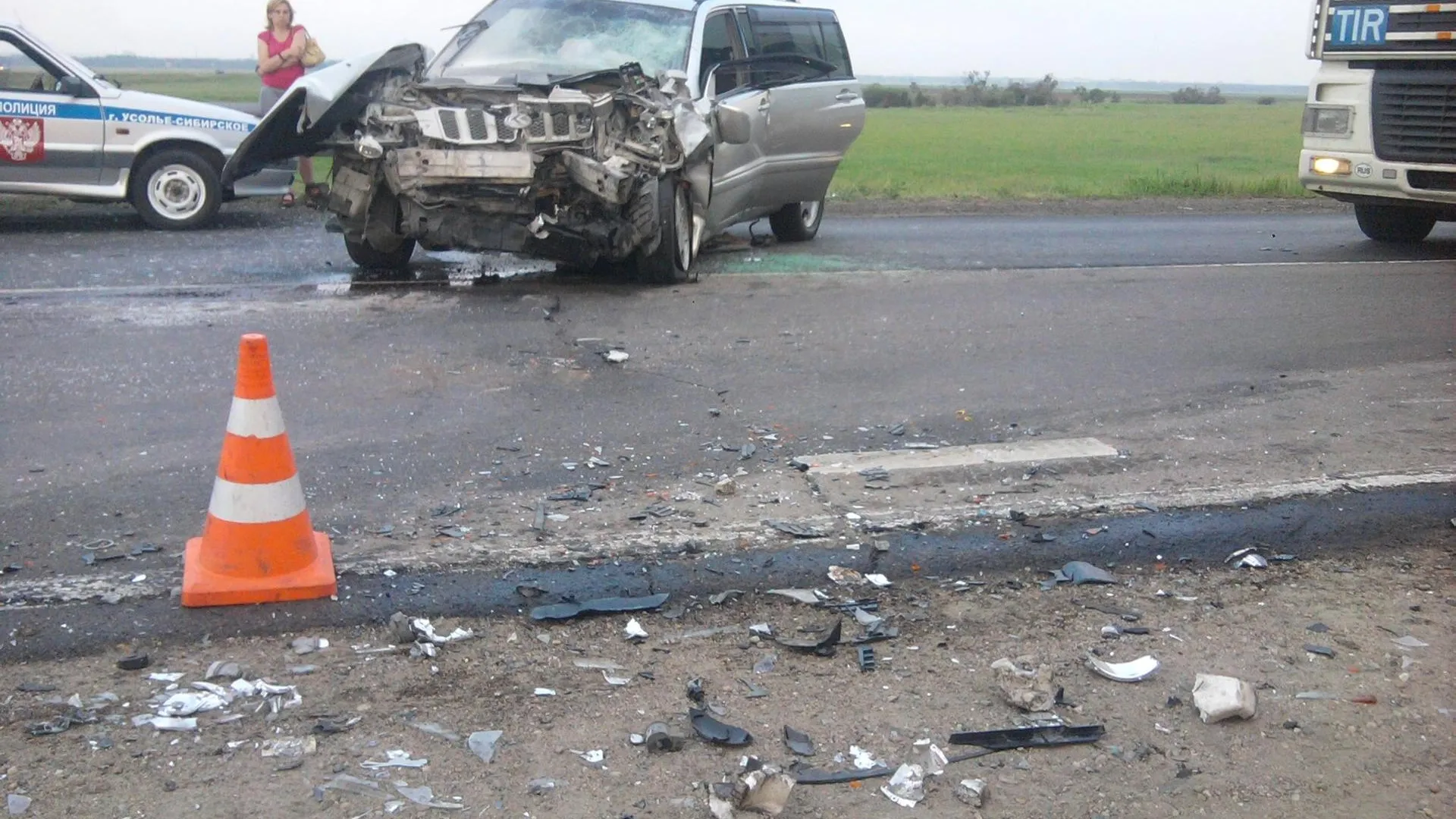 Четверо пострадали при столкновении восьми автомобилей в регионе
