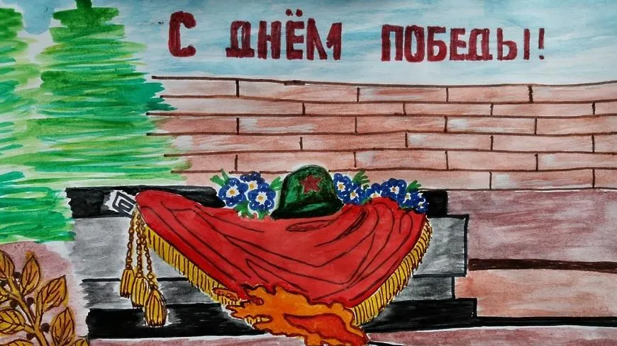 Дети сотрудников Росгвардии из Щелкова подготовили рисунки и стихотворения для ветеранов