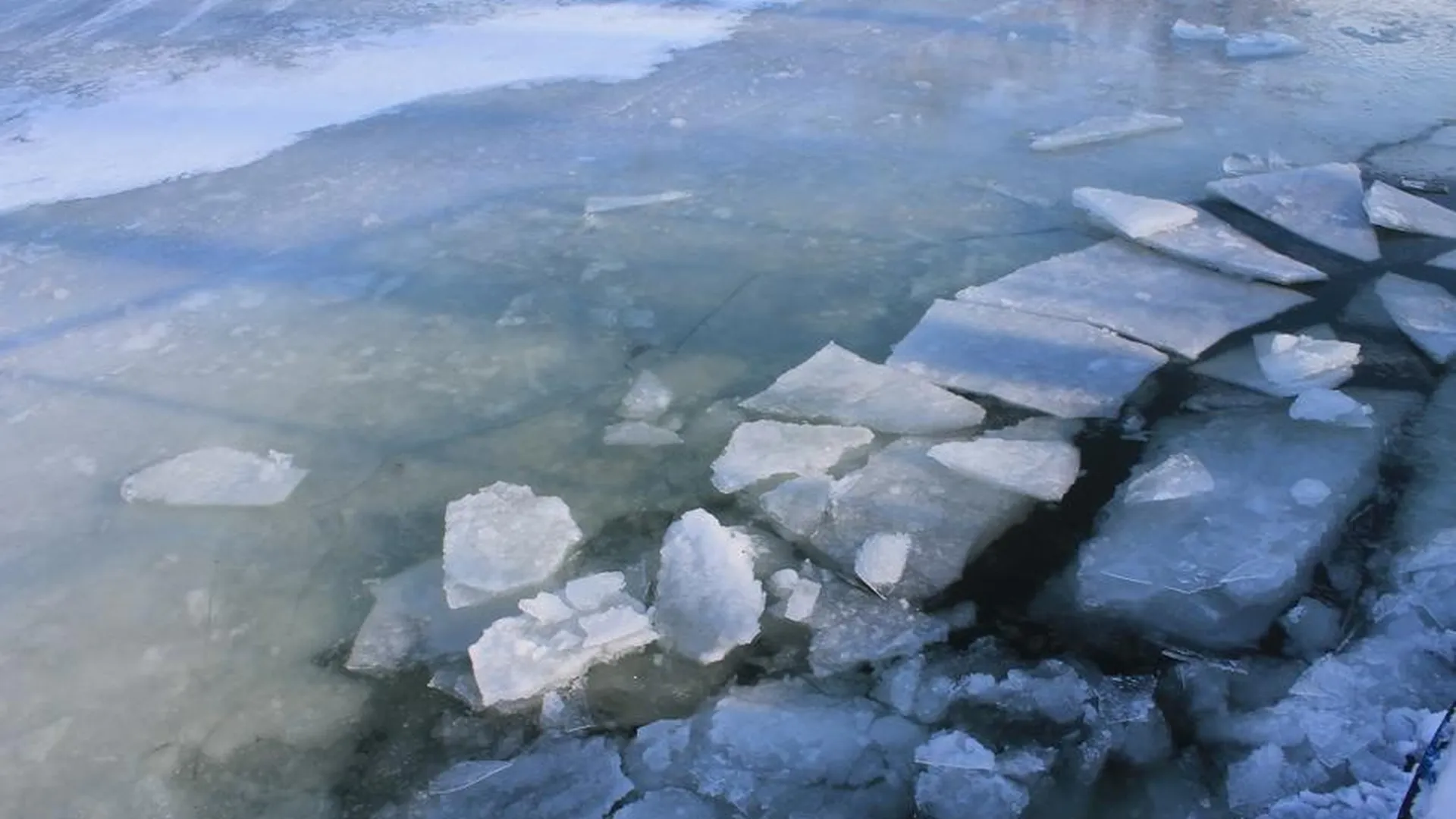 Толщина льда на водоемах Подмосковья сократилась на 2 см из‑за оттепели