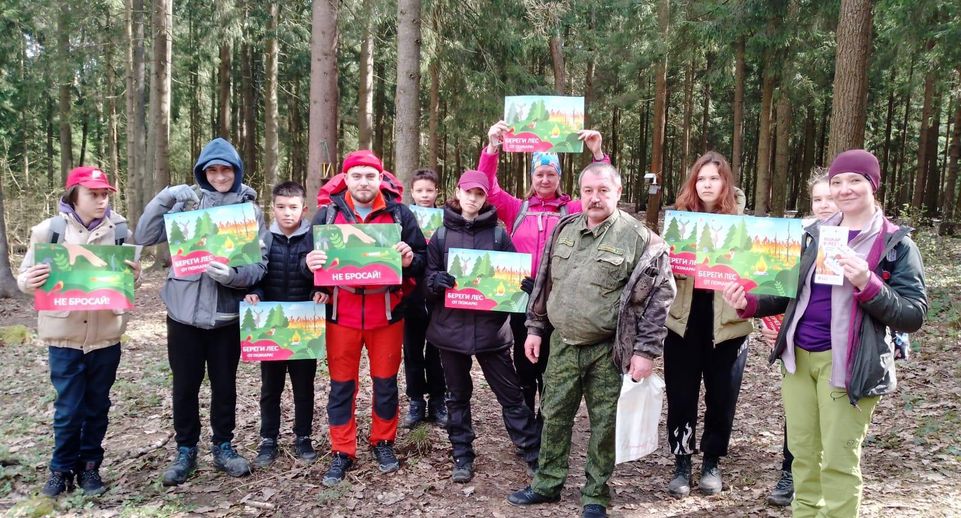 Сотрудники Комлесхоза Подмосковья напомнили жителям о правилах похода в лес