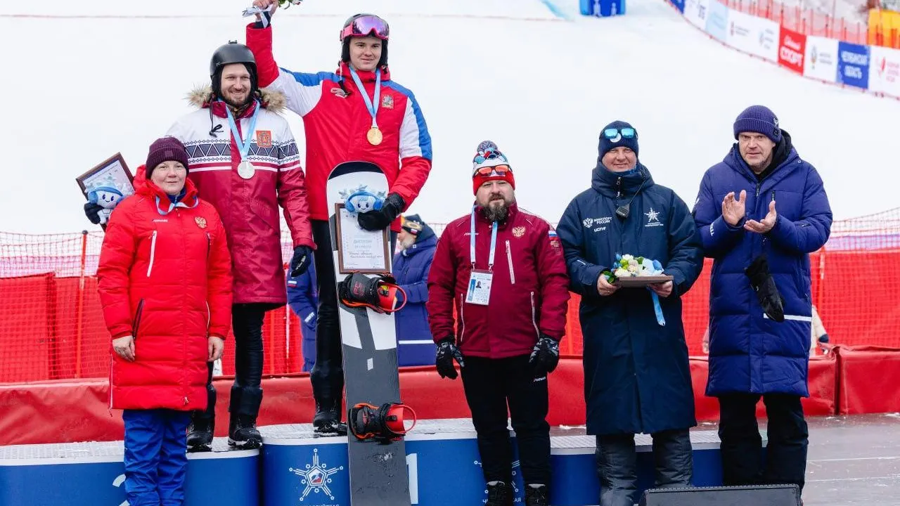 Подмосковный спортсмен стал победителем Спартакиады сильнейших по сноуборду