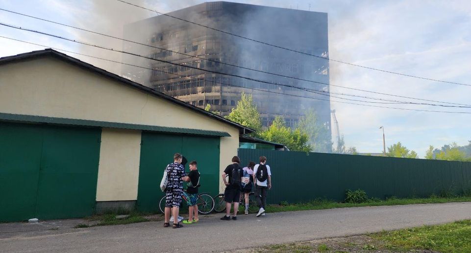 СК: возможная причина пожара во Фрязине — неисправная электропроводка