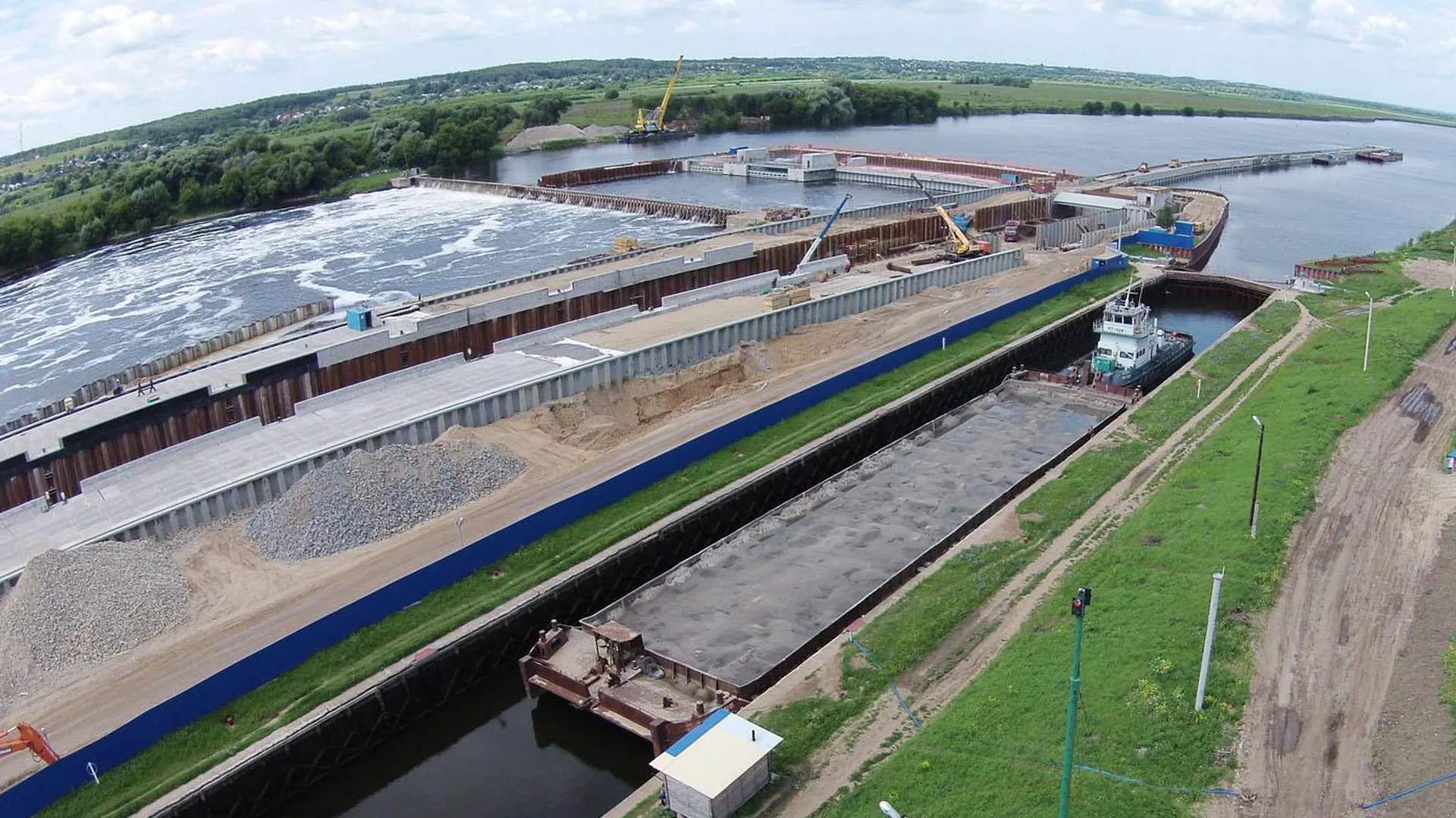 В Подмосковье завершили первый этап реконструкции гидроузла «Белоомут» на Оке