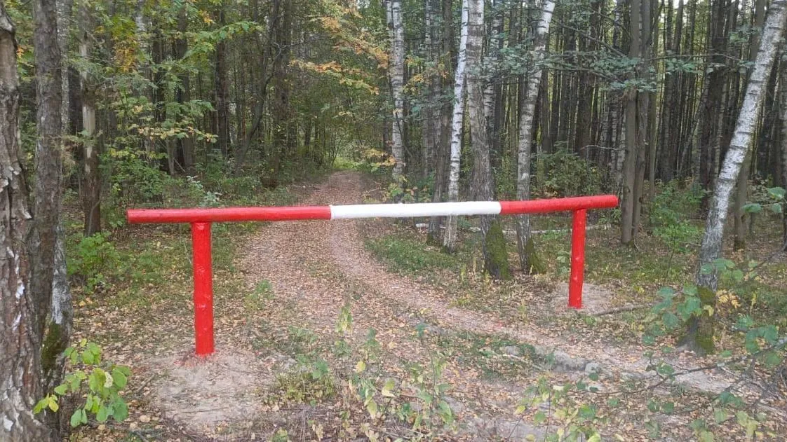 В лесах округа Подольск установили шлагбаумы из-за высокой опасности пожара