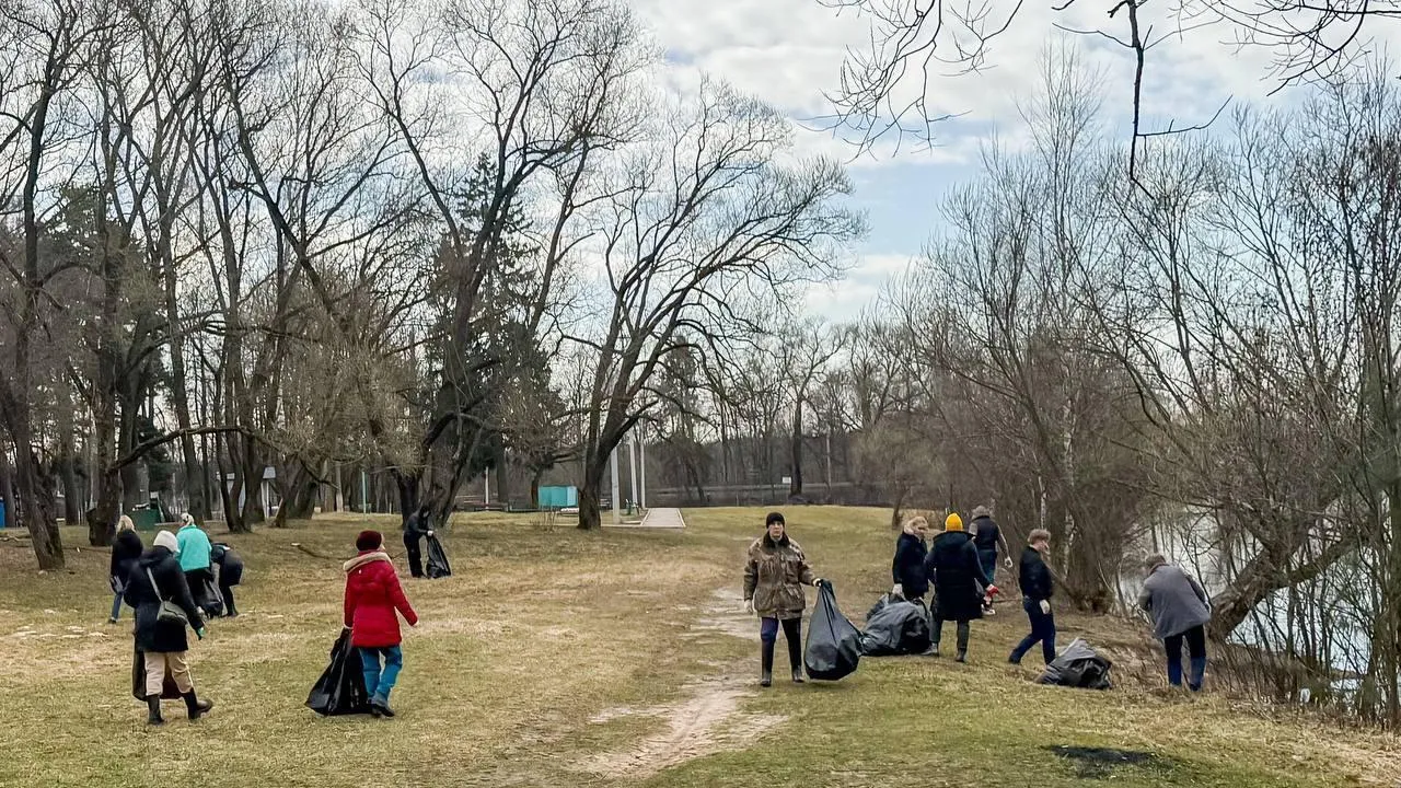 В Подольске в ходе субботника собрали около 140 кубометров мусора