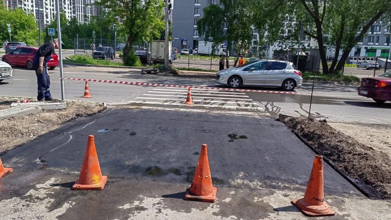 В Люберцах обустроили новый наземный пешеходный переход по просьбам жителей