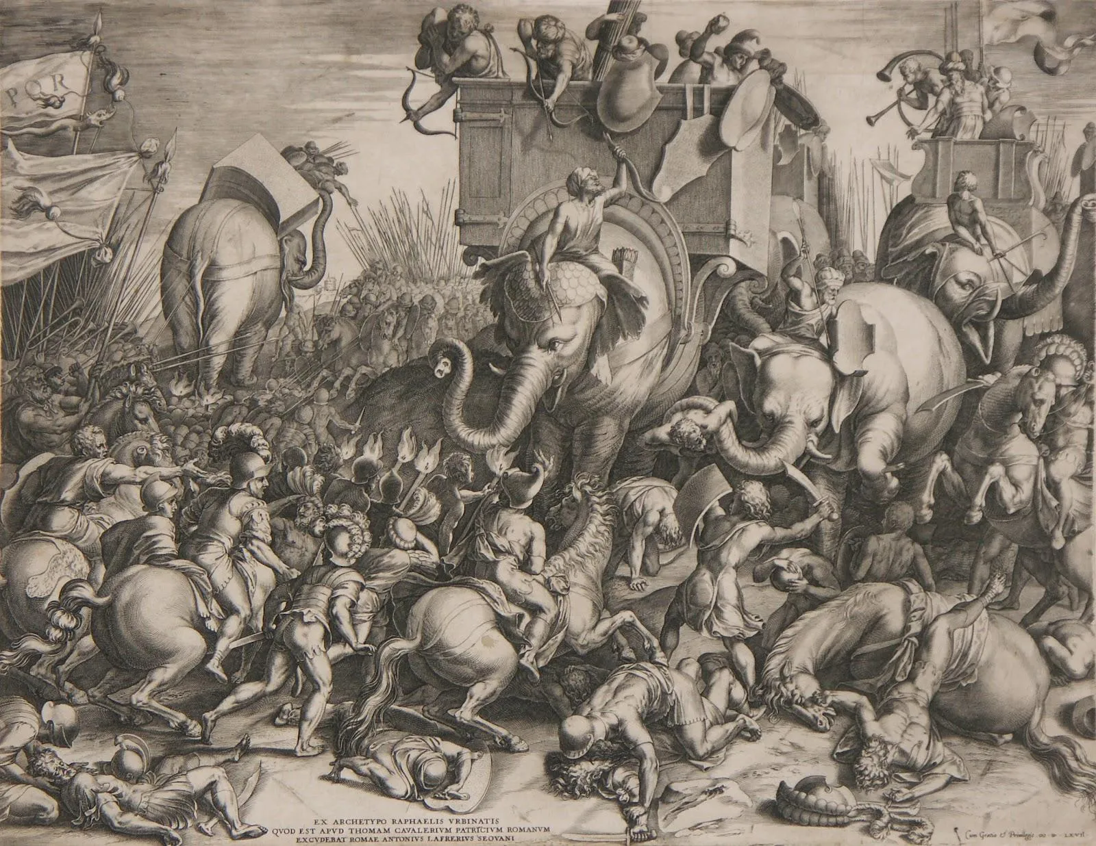 Корнелис Корт. «Битва при Заме» (1567)