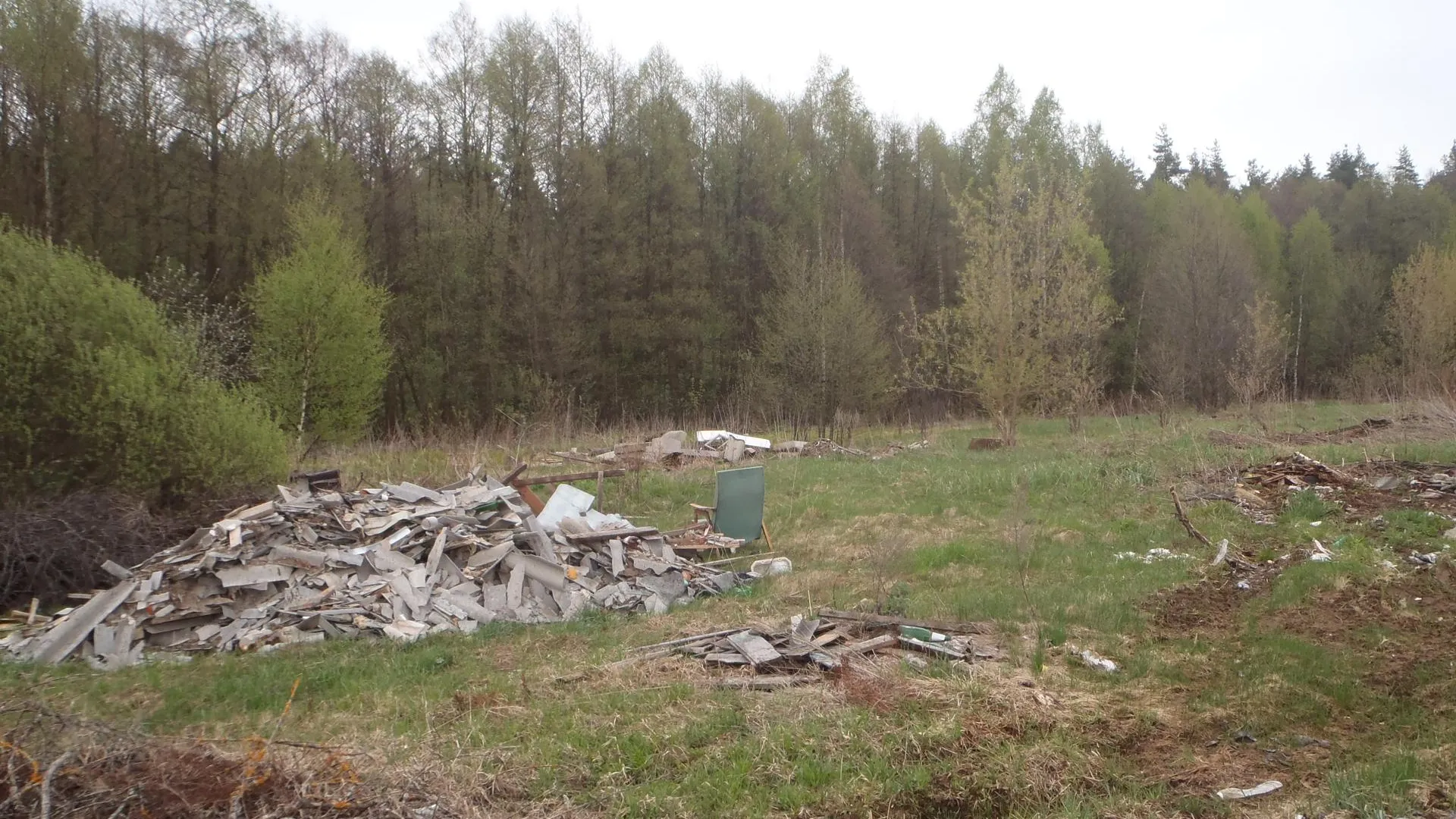 Свалки строительного мусора ликвидировали в Красногорском районе