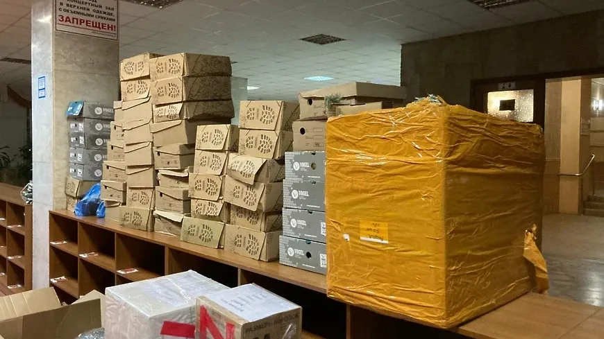 Власти Подольска собрали для мобилизованных теплые вещи, продукты и средства гигиены