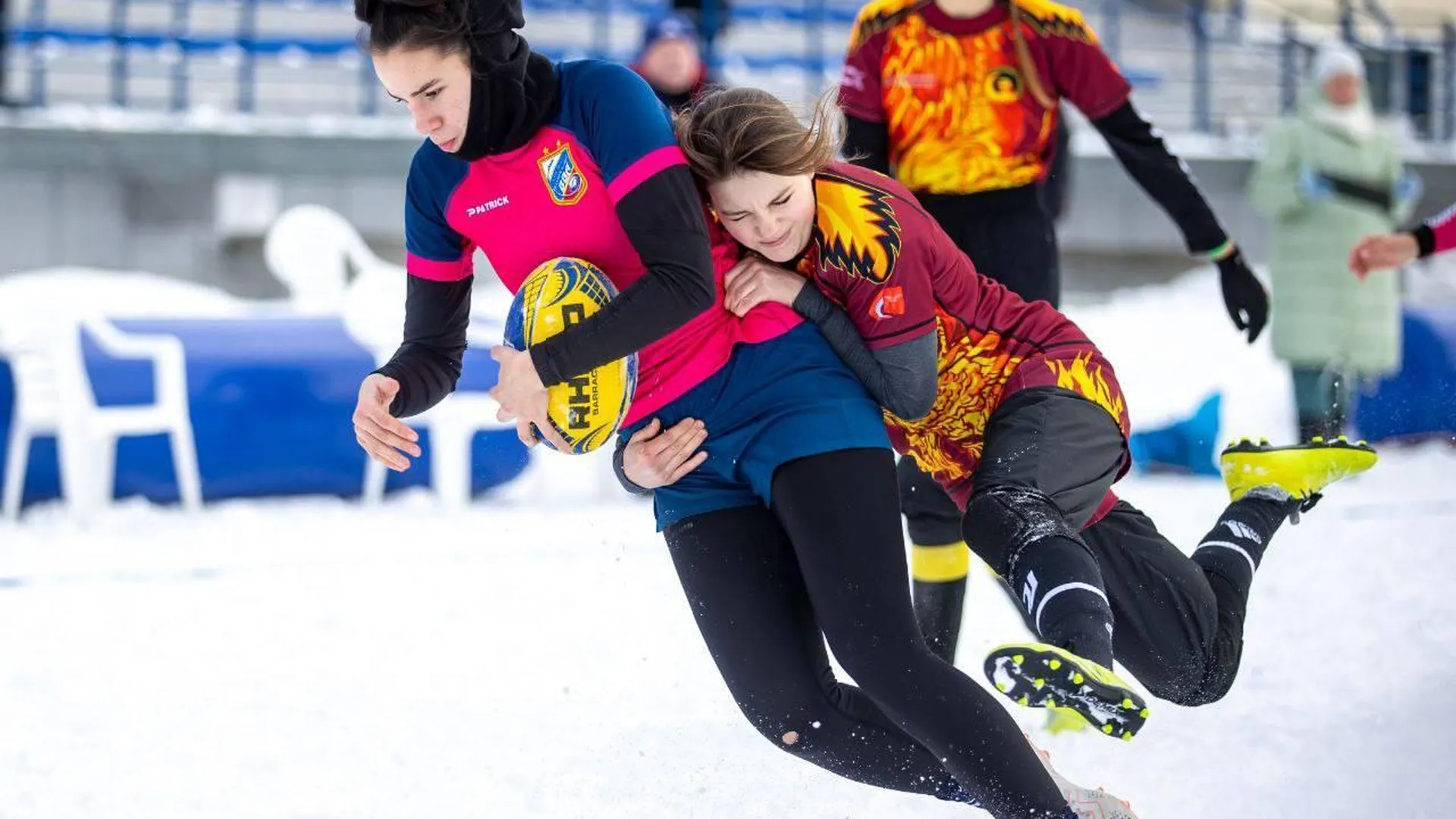 Женская команда «ВВА‑Подмосковье» выиграла Кубок России по регби на снегу